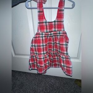 Cat & Jack Vibrant Red Plaid Dress